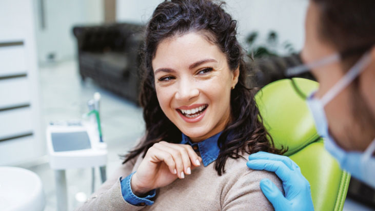 Woman with a radiant smile